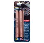 DERWENT - METALLIC - blister 6 crayons couleurs vives