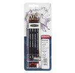 DERWENT - Blister 9 pièces CHARCOAL/TINTED CHARCOAL + accessoires