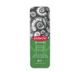 DERWENT - ACADEMY - Boîte métal 6 crayons SKETCHING (3b à 2h)