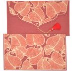 PAPERTREE NATURE Enveloppe kdo 19X10cm - Rouge/Or