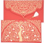 PAPERTREE GAIA Enveloppe kdo 19*10 Rouge