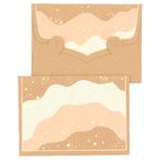 PAPERTREE STARDUST Mini Env. Message + carte 8,5x6cm Naturel