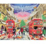 CRYSTAL ART Kit tableau diamant LED 40x50cm Lumières de Noël