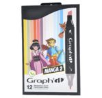 GRAPH'IT Set 12 marqueurs - Manga 2