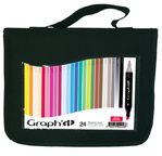 GRAPH'IT Trousse de 24 marqueurs - Classic colours
