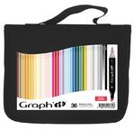 GRAPH'IT Wallet contains 36 markers - Basic colours