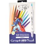 GRAPH'IT BRUSH & EXTRA FINE Set 12 marqueurs - Comics