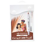 GRAPH'IT BRUSH & EXTRA FINE Set 12 markers - People