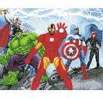 MARVEL Avengers tableau à diamanter 40x50cm Crystal Art