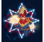 MARVEL Captain Marvel carte à diamanter 18x18cm Crystal Art