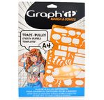 GRAPH'IT Stencil Template for Comics Manga Speech Bubble A