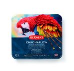 DERWENT - CHROMAFLOW - boîte métal 72 crayons de couleur assortis