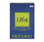 FABRIANO 1264 Bloc Papier Dessin A3 180g - Spiral haut - 50fl 29,7x42