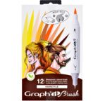 GRAPH'IT BRUSH & EXTRA FINE Set 12 marqueurs - HAIRSTYLE