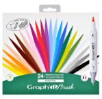 GRAPH'IT BRUSH & EXTRA FINE Set 24 marqueurs - Essential