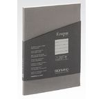 FABRIANO Carnet EcoQuaPlus-Ligné-A5-90gsm-90fls-Dos collé-Anthracite