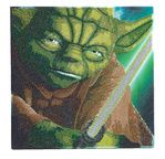 STAR WARS Yoda tableau à diamanter 30x30cm Crystal Art