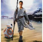 STAR WARS Rey carte à diamanter 18x18cm Crystal Art