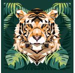 ENJOY ART - Peinture par numéros 30x30cm Tigre