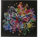 CRYSTAL ART Kit tableau broderie diamant 30x30cm Papillon multicolore