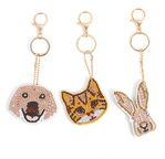 Crystal Art Keyring Kit Perfect Pets