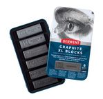 DERWENT - XL GRAPHITE - boîte métal 6 blocs graphite aquarellable