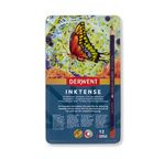 DERWENT - INKTENSE - boîte métal 12 crayons base encre aquarellables