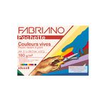 FABRIANO PAPIER COULEUR - Pochette 21x29,7cm - 160 gsm - 12 feuilles