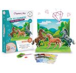 CRYSTAL ART Coffret scène 3D à diamanter Ma petite écurie