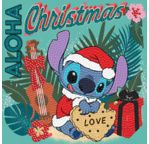 CRYSTAL ART Kit carte broderie diamant 18x18cm  Christmas Aloha