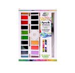 ART & GO Palette Aquarelle Accordéon - 18 couleurs FLORAL