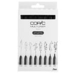 COPIC MULTILINER: set of 8 BLACK multiliners