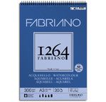 FABRIANO 1264 Bloc Papier Aquarelle A3 300g-Spiral haut- 30fl 29,7x42