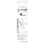 GRAPH IT SHAKE Pouch of 4 Fine Liners- Black