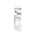 GRAPH'IT Set de 4 Fine Liners Noir - MANGA