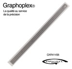 Steel double-sided flexible ruler - 0,5mm thick - 13mm - 50cm