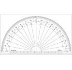 Rapporteur 1/2 cercle - degrés Ø 20 cm