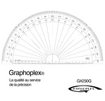 Protractor 1/2 cercle- graduated in grades - 30 cm diameter