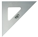 Set-square 45° with 3 straight edges 26cm,  3mm thick