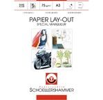 SCHOELLERSHAMMER layout paper block made for alcohol-based markers. 75g/m2 - 75 sheets A3