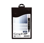 GRAPH'IT Set de 12 marqueurs - Cool Greys