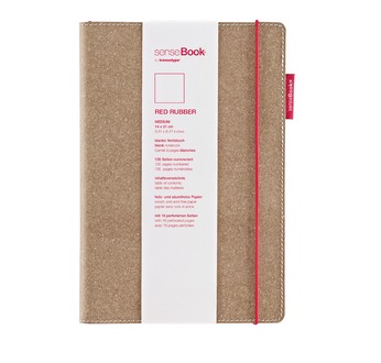 senseBook Red Rubber L kariert