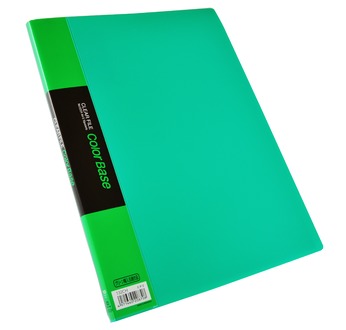 CLEAR FILE COLOR BASE A4 Vert, 10 pochettes