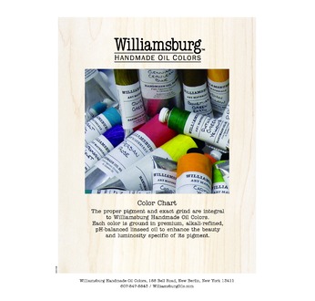 Hand-painted Color Chart - Trilingual