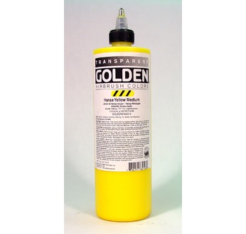 GOLDEN 473 ml AIRBRUSH Transparent Hansa Yellow Med