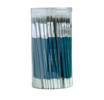 Tristar Pack of 144 brushes with poney bristles and assorted sizes