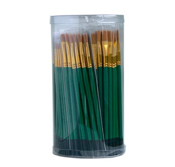 Tristar Pack of 144 brushes with synthetic bristles and assorted sizes