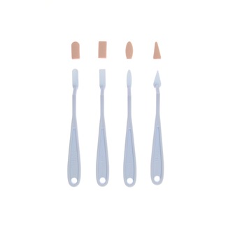 SOFFT Lot de 4 couteaux + 8 embouts - Assortis