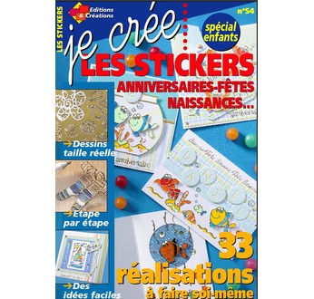 Livre JE CREE Stickers anniv PN N°54  (TVA 5,5%)