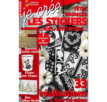 Livre JE CREE Stickers mariages PN N°55  (TVA 5,5%)
